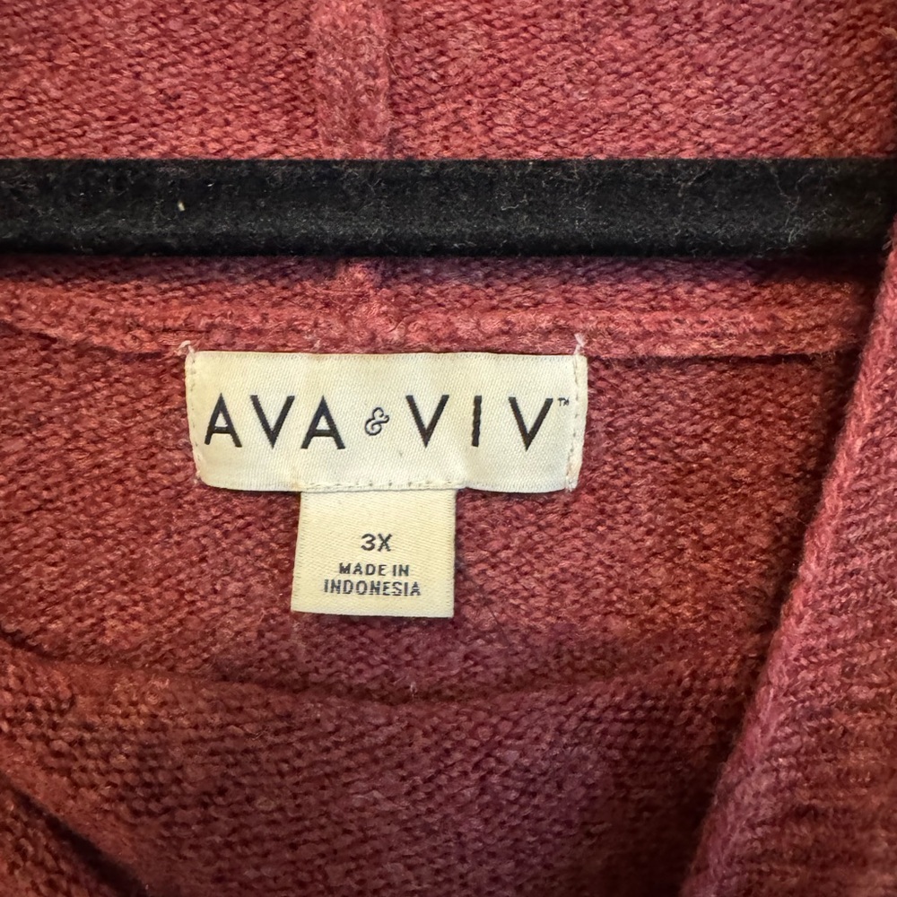 Ava & Viv Women’s Plus Size Cowl Neck Sweater - Size 3X - Picture 4 of 4